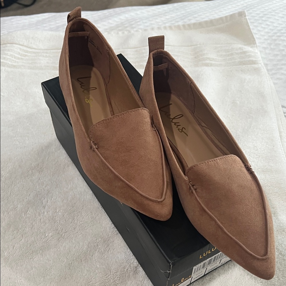 Brand new Suede Loafers.  Size 8.5.